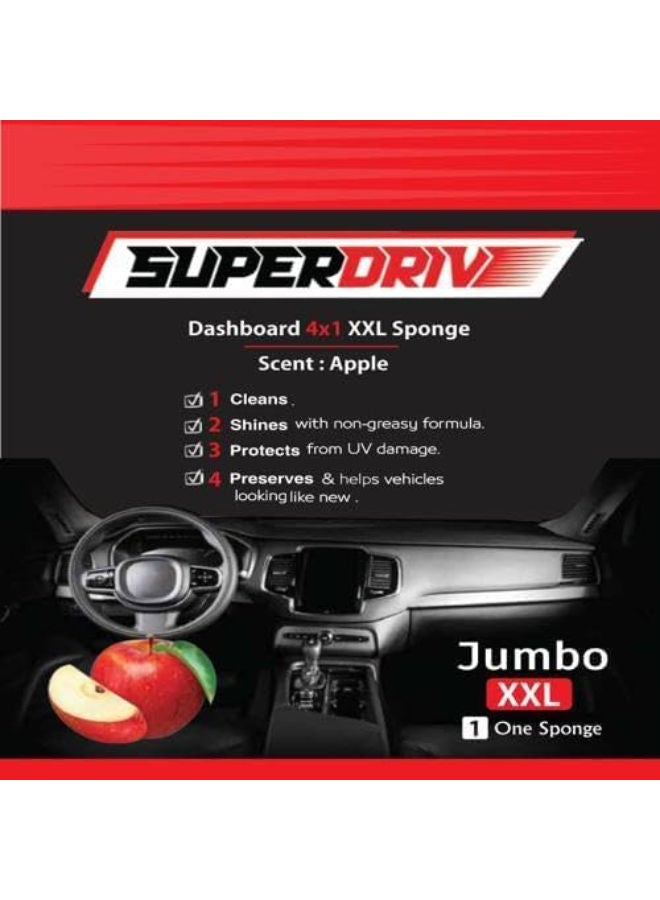 XXL Superdrive Sponge 4 In 1 Dashboard & Leather polish -Apple - Image 1