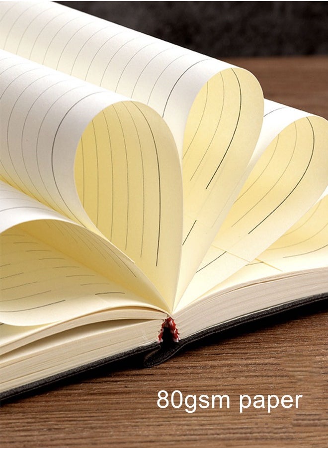 WooFree - A5 Soft Leather Notebook 120 Pages Of Smooth Writing Daolin Paper Navy Blue - Image 1