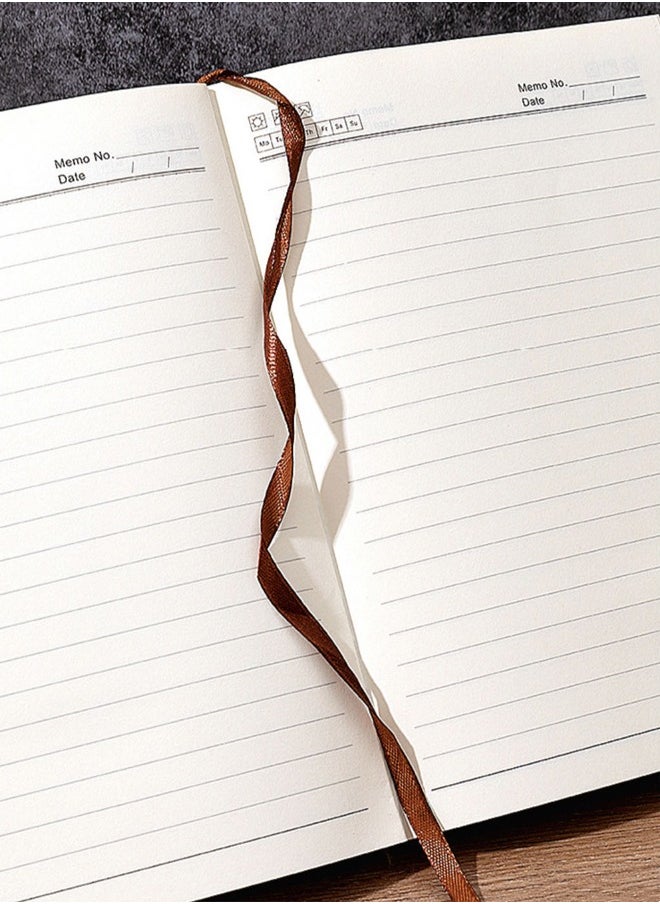 WooFree - A5 Soft Leather Notebook 120 Pages Of Smooth Writing Daolin Paper Navy Blue - Image 1