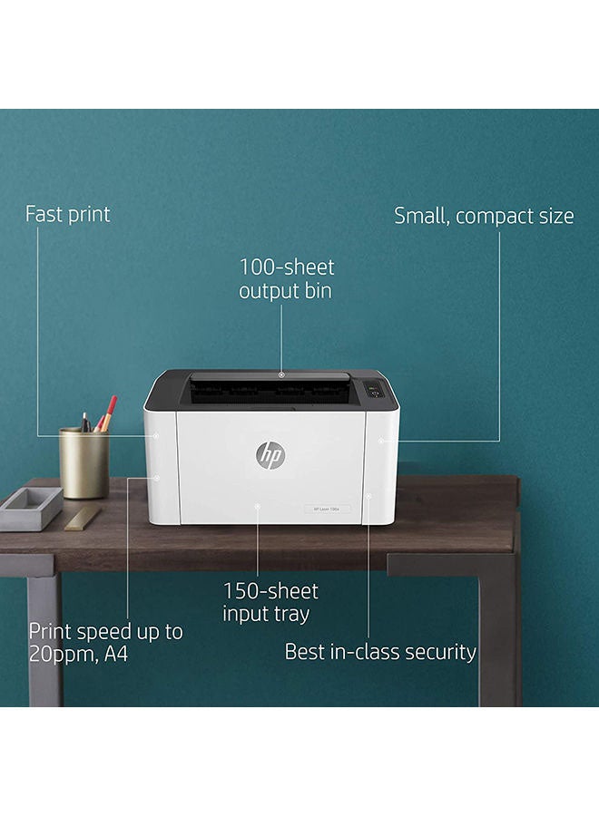 HP ليزر 107 واط لاسلكي - سرعة طباعة تصل إلى 21 صفحة في الدقيقة - [4ZB78A] أبيض أبيض - Image 3