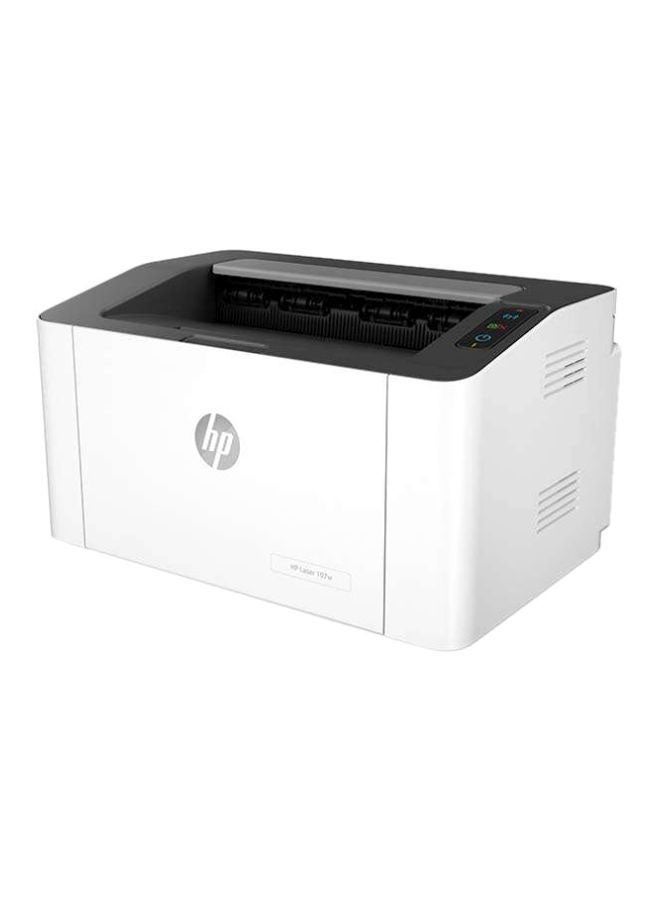 HP ليزر 107 واط لاسلكي - سرعة طباعة تصل إلى 21 صفحة في الدقيقة - [4ZB78A] أبيض أبيض - Image 1
