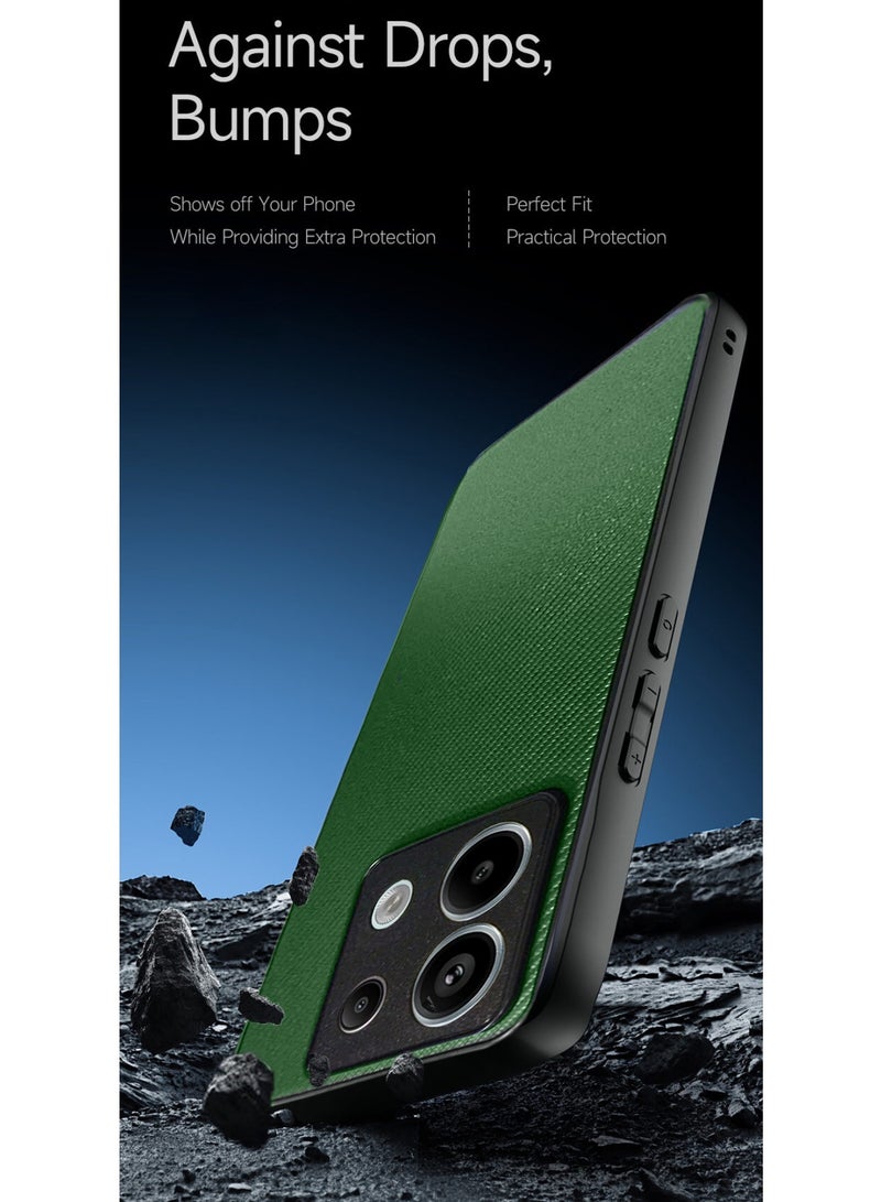 دبليو تيك غطاء حماية جانبي من مادة TPU بظهر صلب لهاتف Xiaomi Redmi Note 13 Pro 5G 2023 زيتوني - Image 4