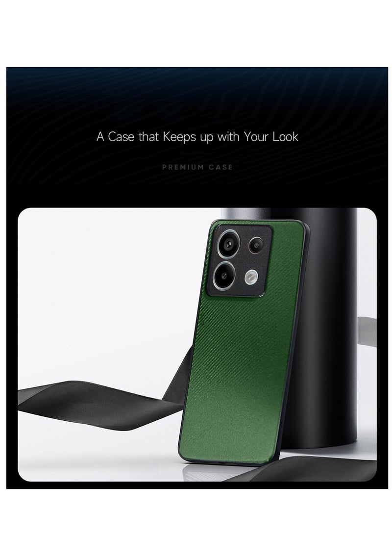 دبليو تيك غطاء حماية جانبي من مادة TPU بظهر صلب لهاتف Xiaomi Redmi Note 13 Pro 5G 2023 زيتوني - Image 3
