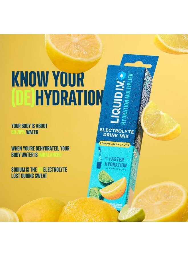 Liquid I.V. Liquid I.V.™ Hydration Multiplier™ - Lemon Lime | Hydration Drink | 16g mixed with 500 ML Water | Pack of 6 = 3LTRS  - Image 2