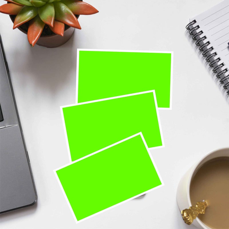 PARLAIM 3 x 5 inch Rectangle Sticker Labels, 250PCS Adhesive Color Coding Stickers for Moving Box Inventory Label, Fluorescent Green - Image 3