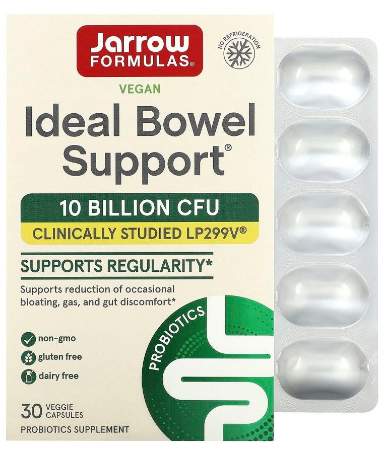 jarrow formulas Vegan Ideal Bowel Support 10 Billion CFU 30 Veggie Capsules
