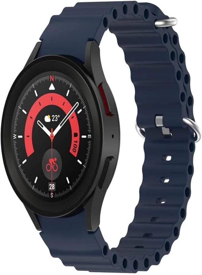 Fekra No Gaps Band For Samsung Galaxy Watch 6 Classic 47mm 43mm Strap Ocean Silicone Wrist Galaxy Watch 5 pro 45mm / Watch 5/4 44mm 40mm