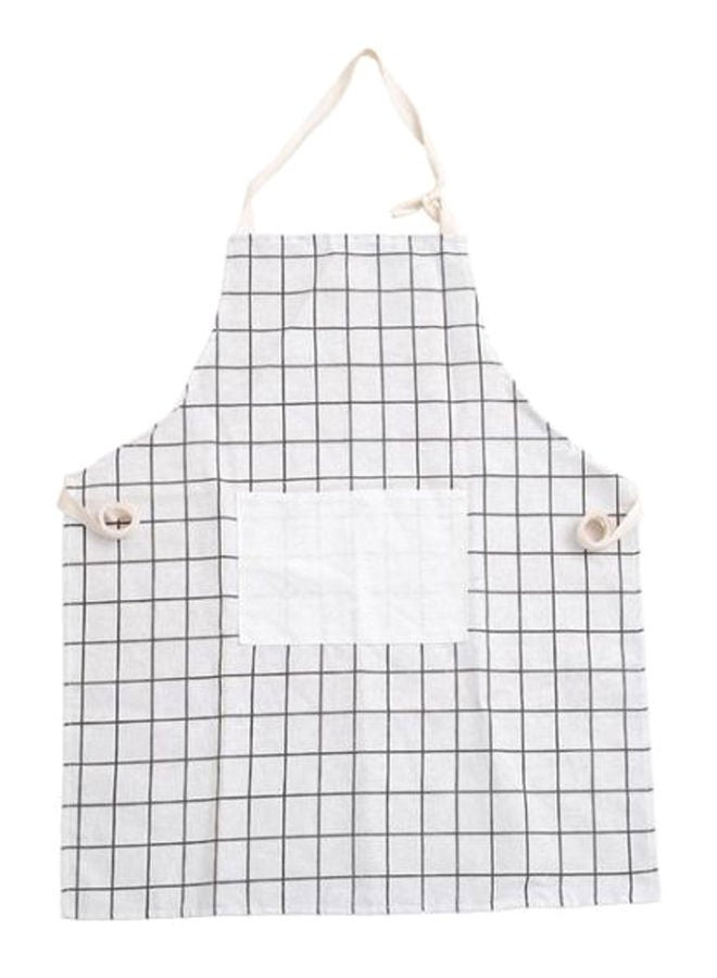 نيبمينينت مريلة مطبخ بتصميم مربعات أبيض/ أسود 60 x 72سنتيمتر