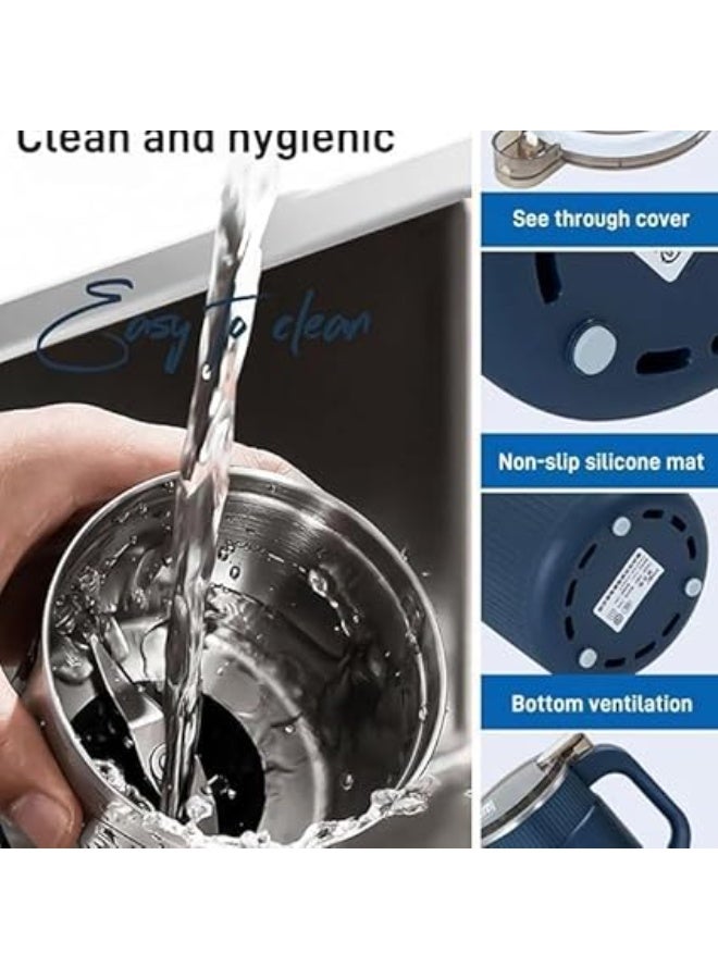 Electric Spice Grinder 300W – Model 755, Navy Blue - Image 3