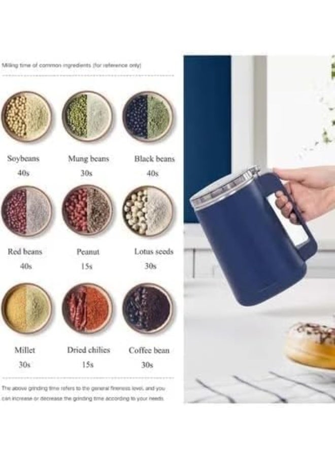 Electric Spice Grinder 300W – Model 755, Navy Blue - Image 4