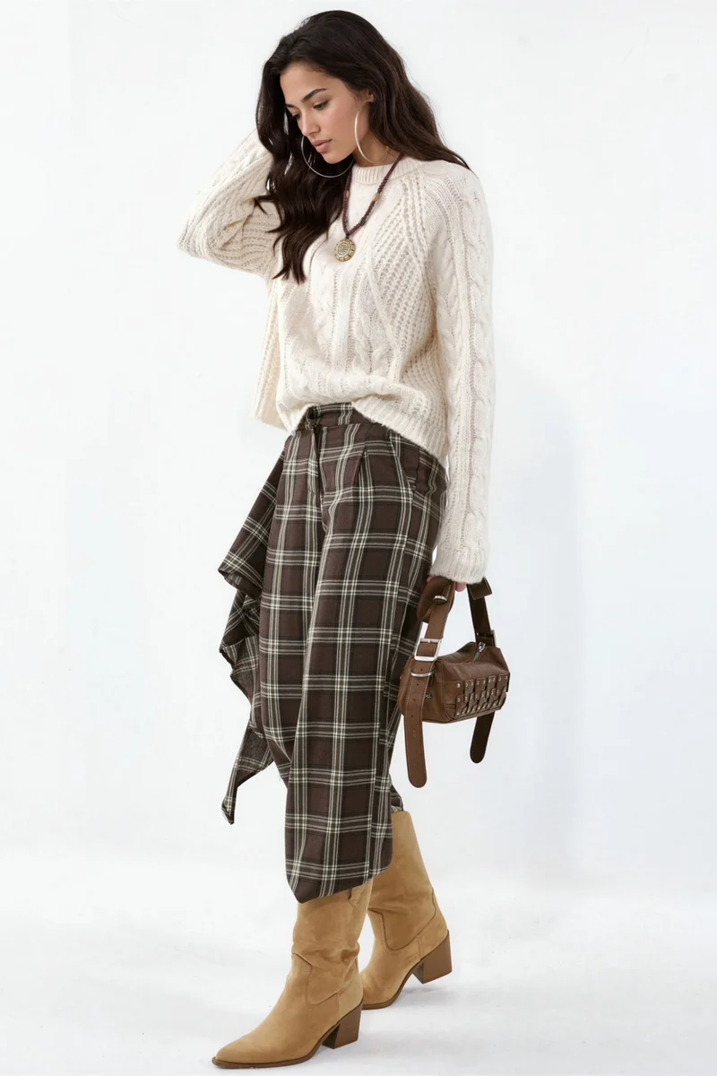 هيكاب Patterned Crew Neck Knit Jumper