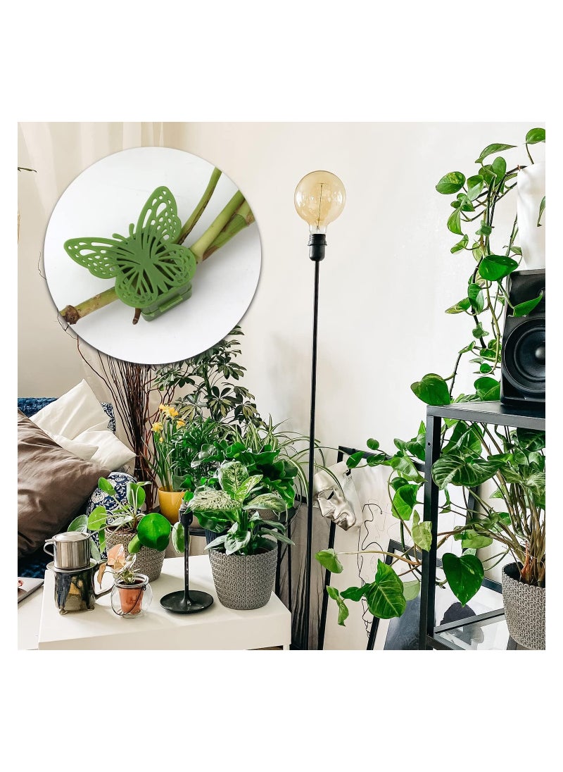SYOSI Plant Leaf Climber Holder 150 Pcs Plant Climbing Wall Fixture Clips with 180 Pcs Acrylic Adhesive Sticker Butterfly Shape Plant Wall Clips Self Adhesive for Garden Indoor Outdoor Decoration  - Image 3
