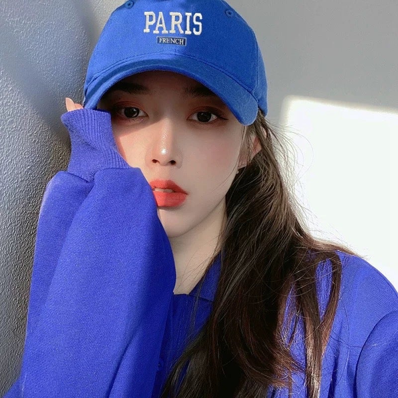 2025 New Oversized Baseball Cap with Embroidery, Sun Protection, and Face-Slimming Design - Versatile Lettered Snapback for Men & Women