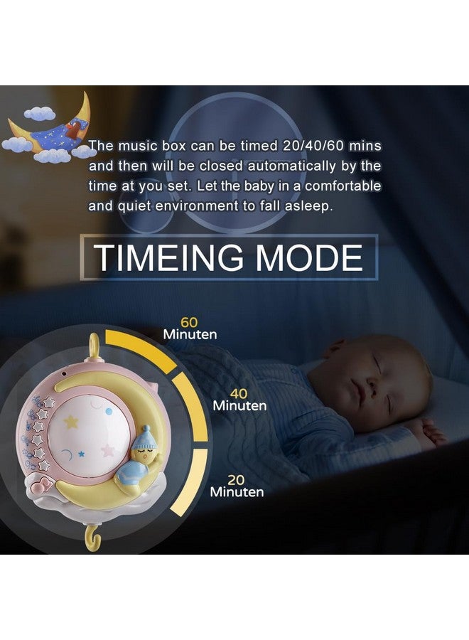 Mini Tudou Baby Musical Crib Mobile With Timing Function Projector And Lightshanging Rotating Rattles And Remote Control Music Box With 150 Melodiestoy For Newborn 024 Months - Image 4