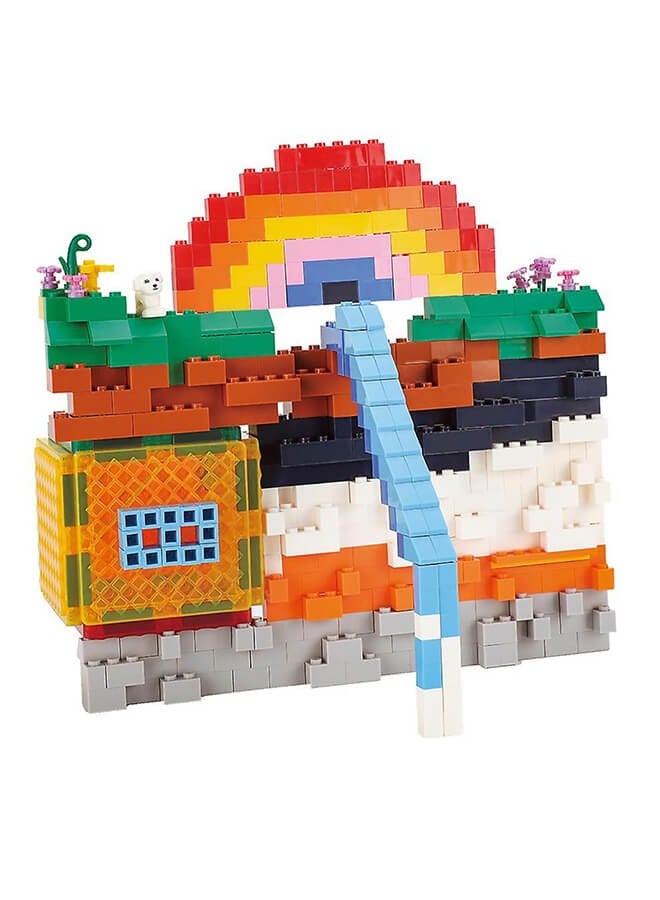 ريوليو مجموعة مكعبات البناء المغناطيسية المكونة من 206 قطعة، بلاطات مغناطيسية بأشكال متنوعة، مناسبة لتنمية المهارات الحركية والإبداع - Image 3