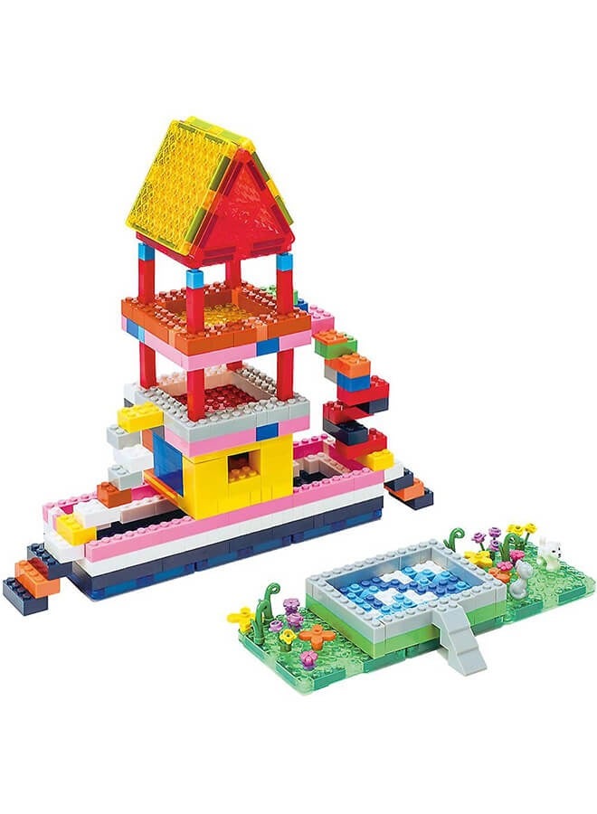 ريوليو مجموعة مكعبات البناء المغناطيسية المكونة من 206 قطعة، بلاطات مغناطيسية بأشكال متنوعة، مناسبة لتنمية المهارات الحركية والإبداع - Image 4