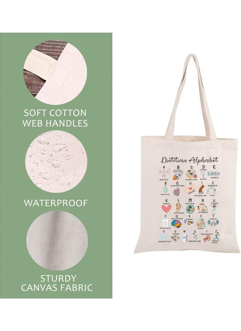 MBMSO MBMSO Dietitian Tote Bag  Dietitian Appreciation Gift RD Bag with Soft Polyester Material DoubledSided Print Perfect Size for Travel  Business  - Image 4