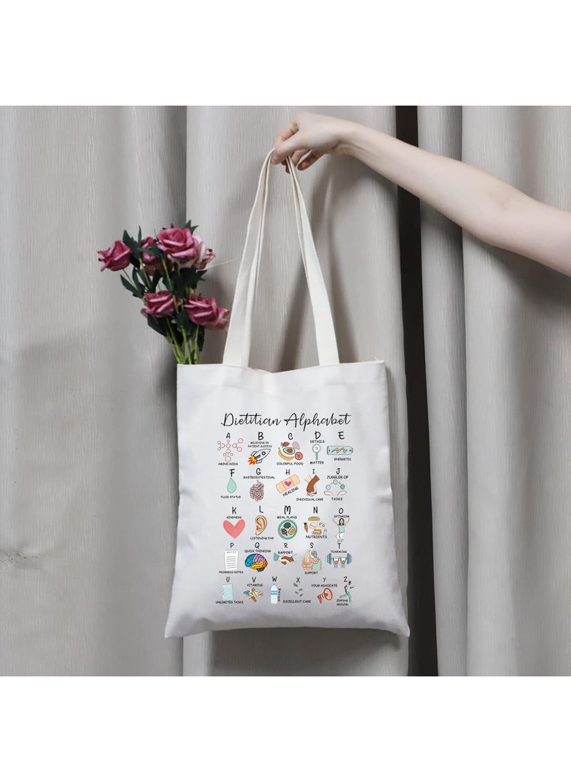 MBMSO MBMSO Dietitian Tote Bag  Dietitian Appreciation Gift RD Bag with Soft Polyester Material DoubledSided Print Perfect Size for Travel  Business  - Image 2