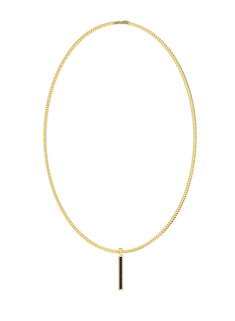 جس Eclipse Noir Non-Logo Necklace