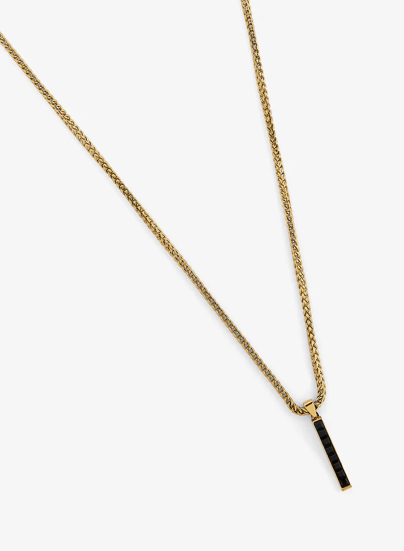 GUESS Eclipse Noir Non-Logo Necklace
