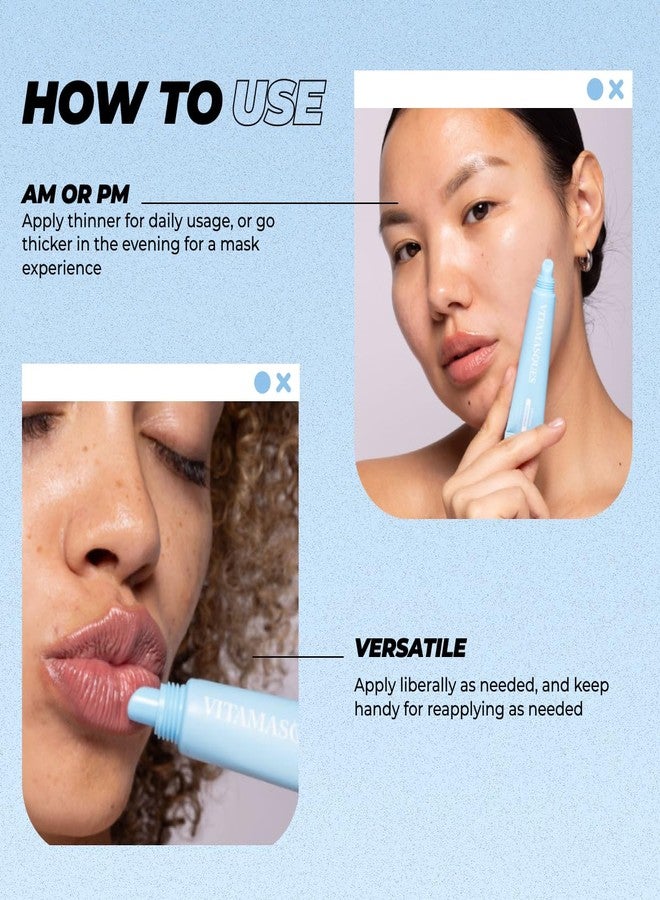 Vitamasques Overnight Lip Mask - Hydrating Coconut Flavor Lip Balm Moisturizer with Vitamins & Natural Oil Hydrates, Nourishes & Plumps Lips Area - Korean Skin Care Lip Care Products (Pack of 3) - Image 3
