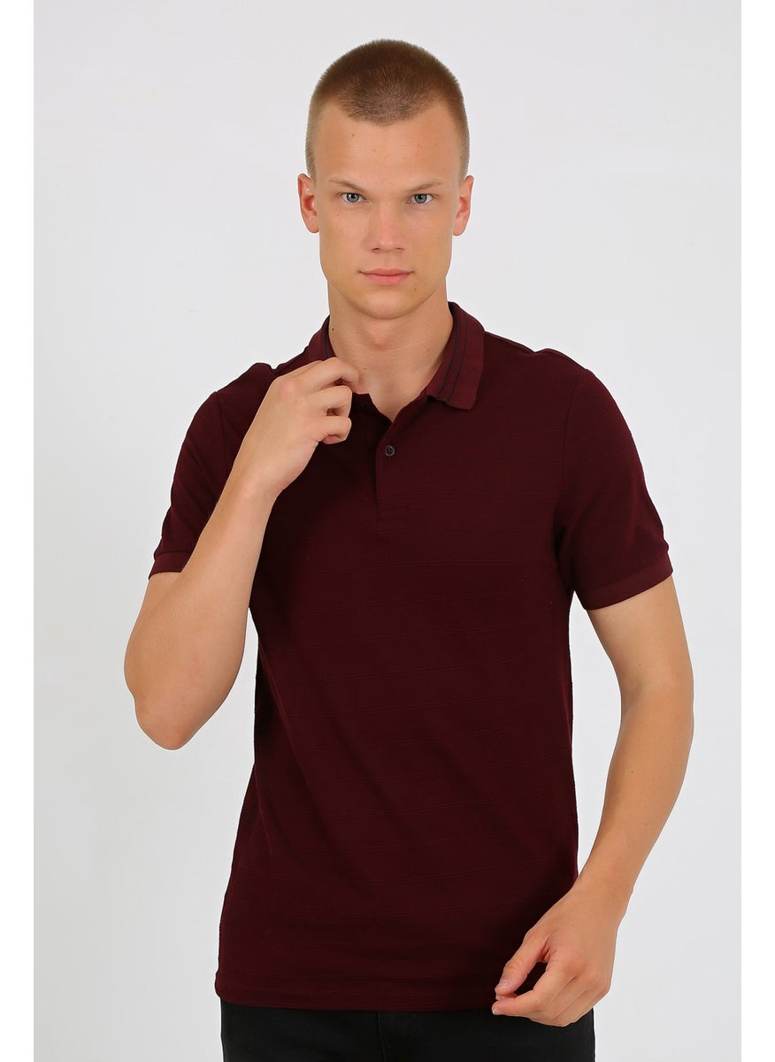 Uomo Park - 2153 Special Collection Polo Collar Regular Fit Men's T-Shirt - Image 1