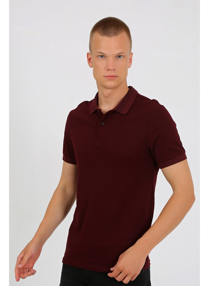 Uomo Park - 2153 Special Collection Polo Collar Regular Fit Men's T-Shirt - Image 1