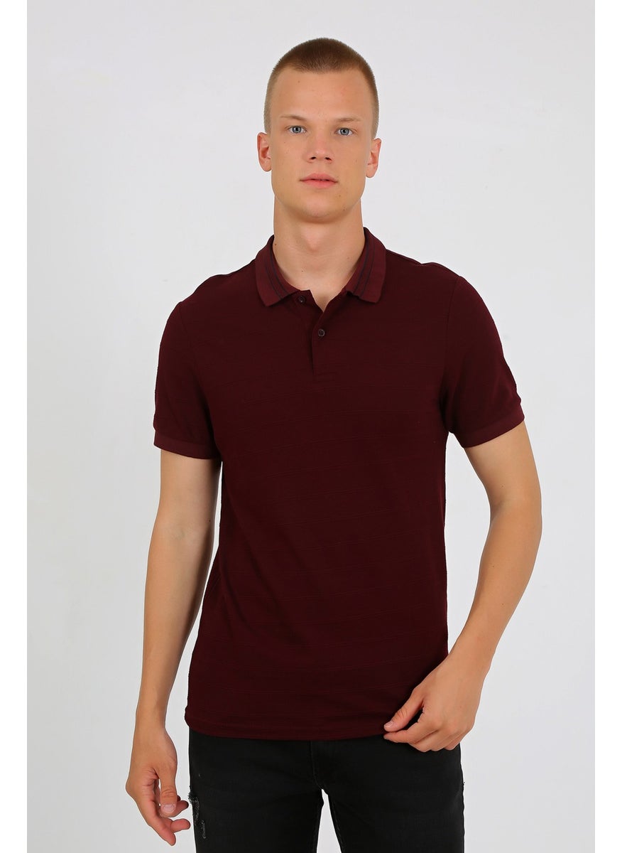 Uomo Park - 2153 Special Collection Polo Collar Regular Fit Men's T-Shirt - Image 1