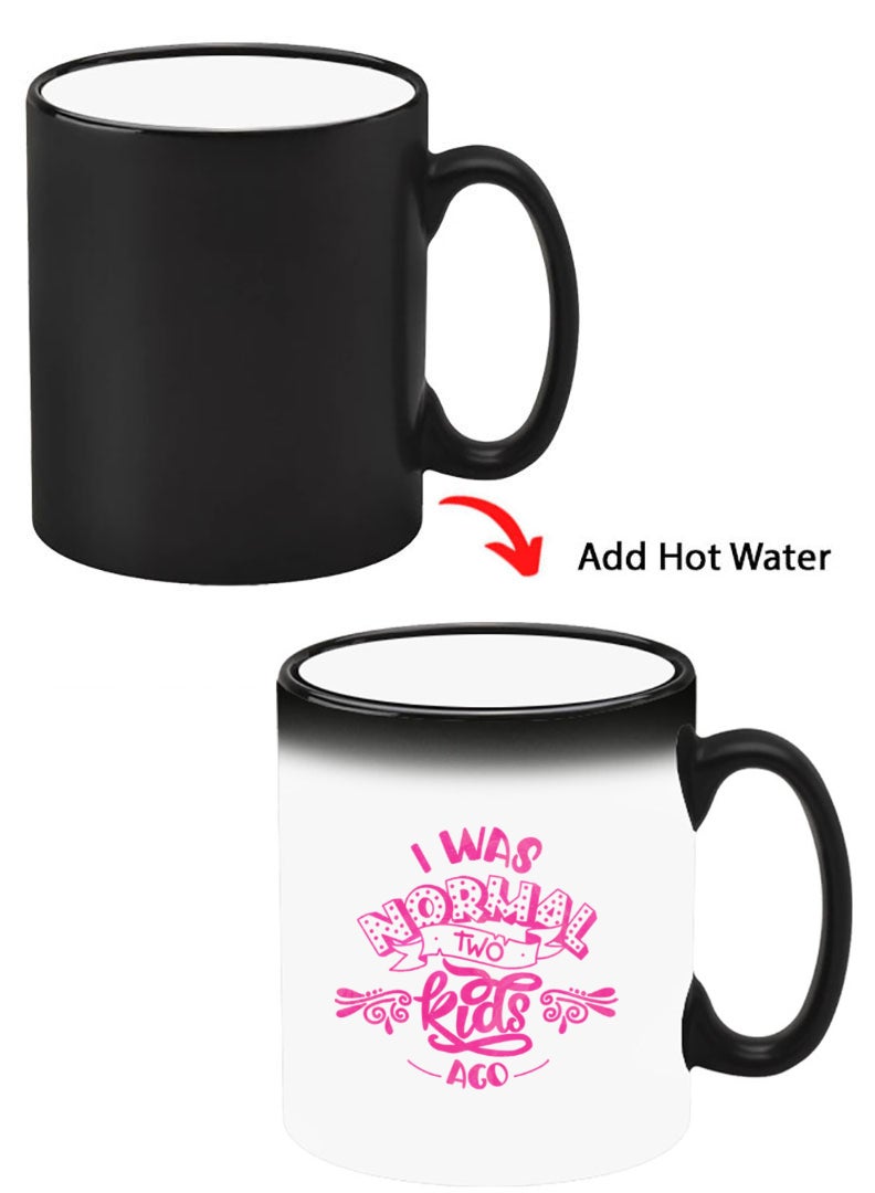 Theodor Color Changing Heat Sensitive Ceramic Mug, Image Revealed When HOT Liquid is Added! Two kids ago - Image 1