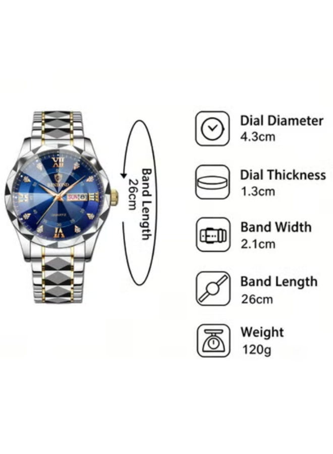 BINBOND Men Watches Top Brand Luxury Waterproof Date Clock Male Steel Strap Casual Quartz Watch Sports Wrist Watch Men - Image 4