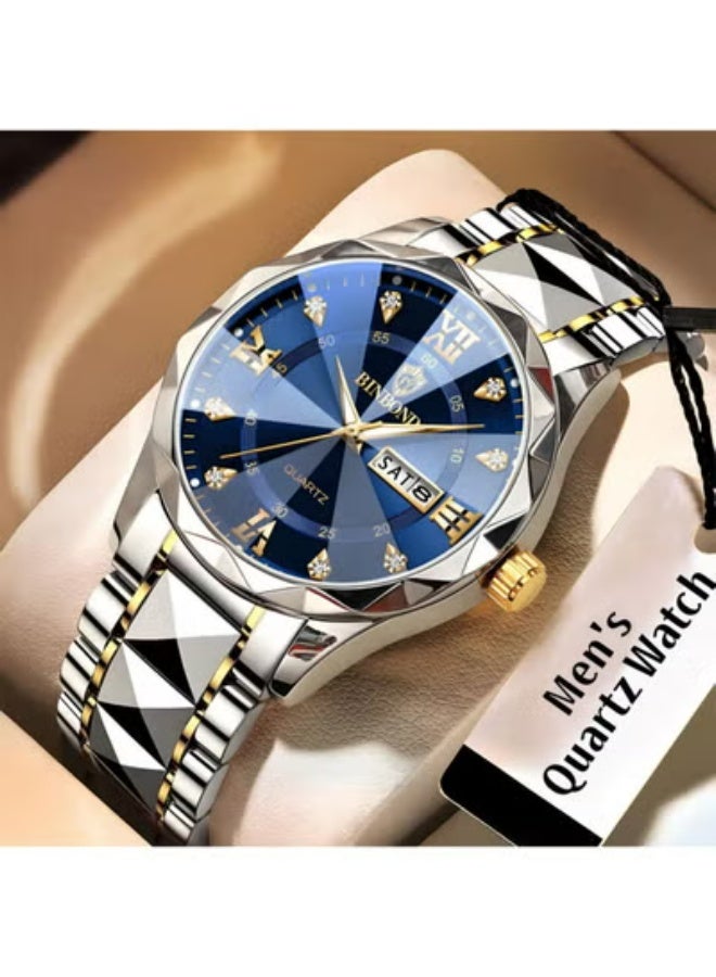 BINBOND Men Watches Top Brand Luxury Waterproof Date Clock Male Steel Strap Casual Quartz Watch Sports Wrist Watch Men - Image 1