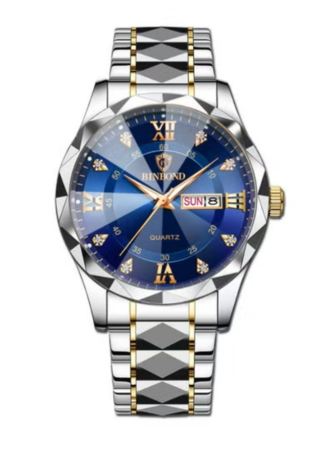 BINBOND Men Watches Top Brand Luxury Waterproof Date Clock Male Steel Strap Casual Quartz Watch Sports Wrist Watch Men - Image 3