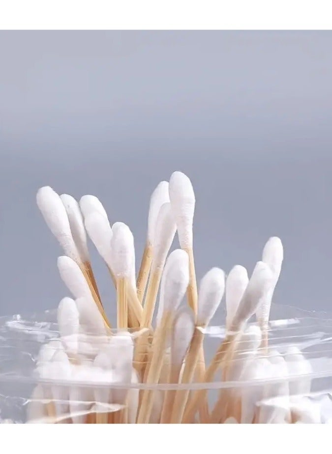 1000 pcs Double-Ended Ear Cleaning Swabs for Cleaning and Makeup Removal - Gentle on Skin - Image 2