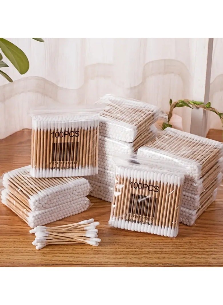 1000 pcs Double-Ended Ear Cleaning Swabs for Cleaning and Makeup Removal - Gentle on Skin - Image 4