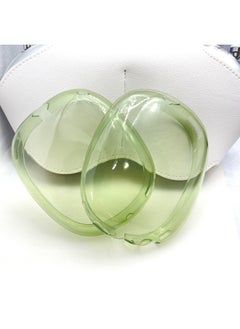 AirpodsMax Apple Headset Protective Cover For Apple Headset TPU Transparent Soft Shell Headset-Color:transparent Green-Model:Applicable To Airpods Max