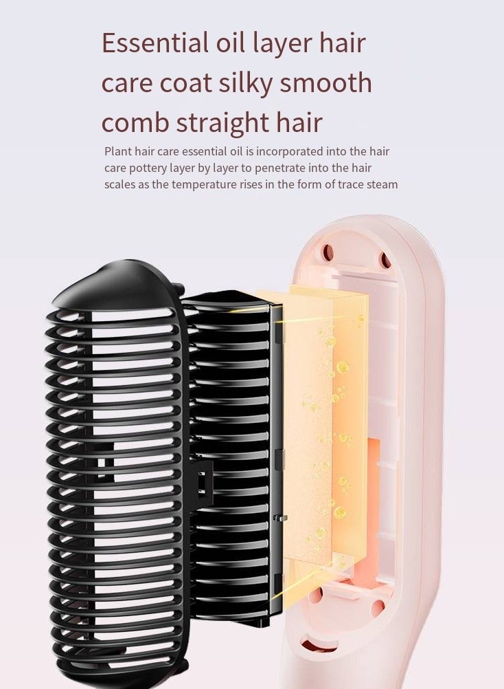 general Mini Ionic Straightening Comb – Travel-Friendly Straightener & Curler for Men/Women, Dual-Use Hair Styling Tool - Image 5