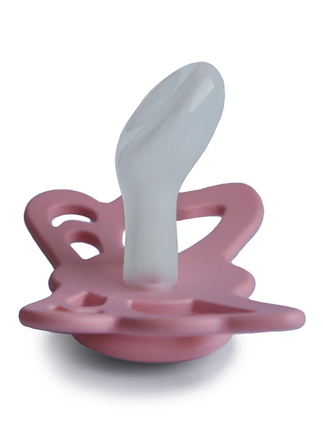 FRIGG Butterfly Anatomical Silicone Baby Pacifier 6-18M Cedar Size 2