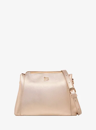 Flora Bella By Shoexpress Solid Crossbody Bag with Detachable Strap