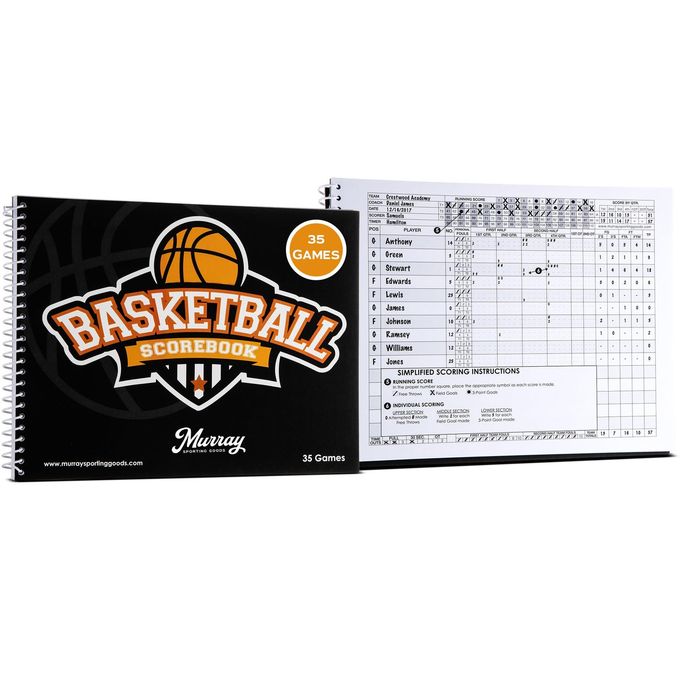Murray Sporting Goods Basketball Scorebook 35 Games Score Book Side By Side Score Keeping Book For Stats | Basketball Stat Tracking Book High School, Middle School, Little League For Scorekeepers - Image 4