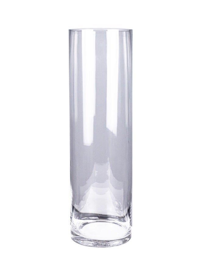 Gulf Flowers Clear Glass Cylinder Vase – D12cm x H40cm Elegant Transparent Flower Vase for Home, Office & Event Décor – Ideal for Floral Arrangements, Weddings & Centerpieces 