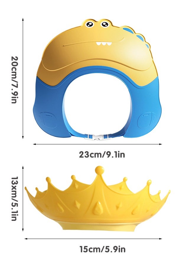 Super ZYouth - Baby Shower Cap Shield, Bath Cap for Kids, Adjustable, Waterproof and Soft Visor Bath Hat for Girls, Boys, Infants, Kids and Toddlers - Image 1