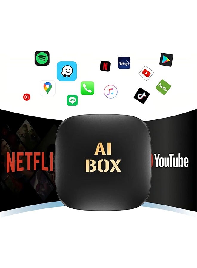 Digisand Carplay AI Box Android 14.0 Wireless Android Auto Smart TV Box For Youtube Netflix Toyota Mazda Hyundai Haval GMC Ford MG VW Kia Car intelligent System - Image 3