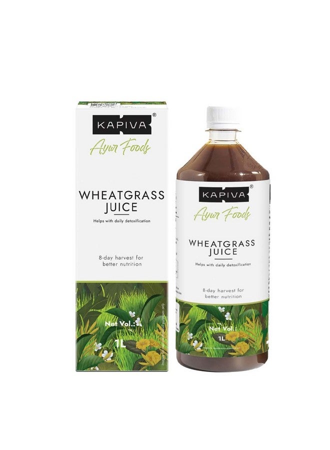 Kapiva Wheatgrass Juice 1L - Help's to Detoxify the Liver, Cleanse the Digestive System, Boost Metabolism & Purify Blood - Image 1