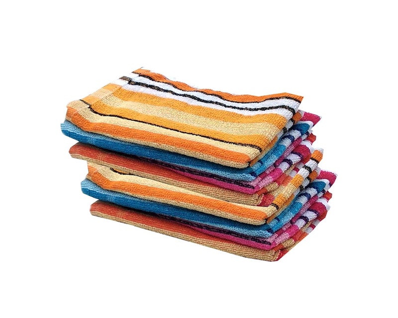 Sparkle Cotton Face and Hand Towel 1 GSM (Set of 3 ,Multicolored) - Image 2