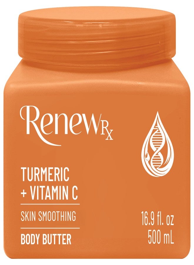 RENEW RX Turmeric + Vitamin C Radiating Body Butter for Dry Skin – Hydrating, Radiance-Boosting Skin Care, Vegan Skincare, 16 oz - Image 1