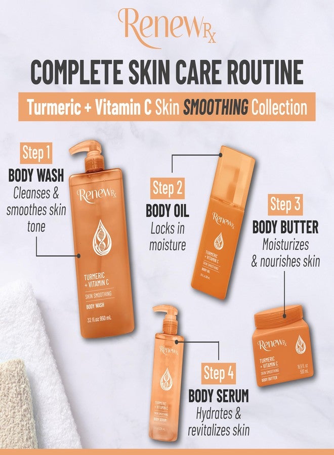 RENEW RX Turmeric + Vitamin C Radiating Body Butter for Dry Skin – Hydrating, Radiance-Boosting Skin Care, Vegan Skincare, 16 oz - Image 5