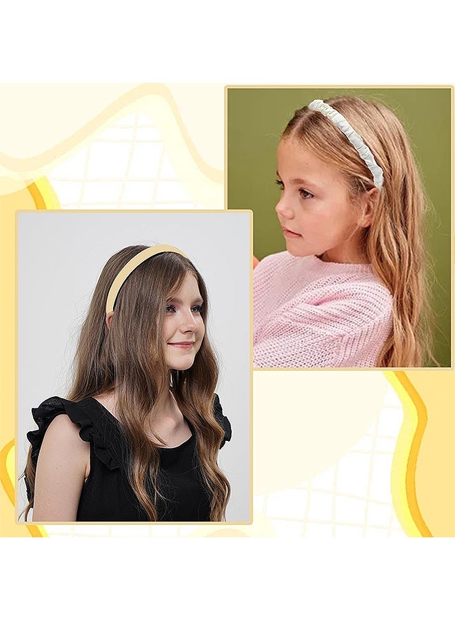 MXN 7 Pcs Women's & Girls Headband Set, Non Slip Flower Headband, Fashion Pearl Headbands, Twisted Headband, Different Designs Hair Accessories Gift for Girls Kids - Image 3