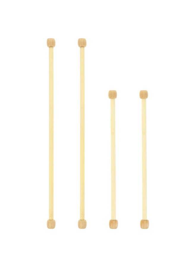 EXCEART 4Pcs Wooden Flag Banner Pole Horizontal Wall Flag Hanger Bamboo Tapestry Rods Macrame Wall Hanging Flagpole Sticks For Diy Tapestry Flag Poster Beige - Image 1