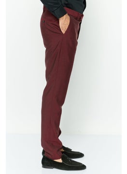 GANT Men Solid No Stretch Dress Pants, Plumped Red  - Image 3