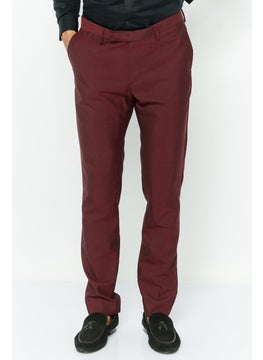 GANT Men Solid No Stretch Dress Pants, Plumped Red  - Image 1